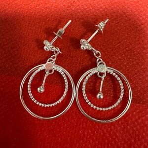 Solid silver earrings